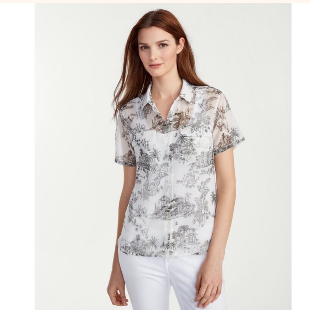 Tommy Bahama Marceau Toile Camp Shirt